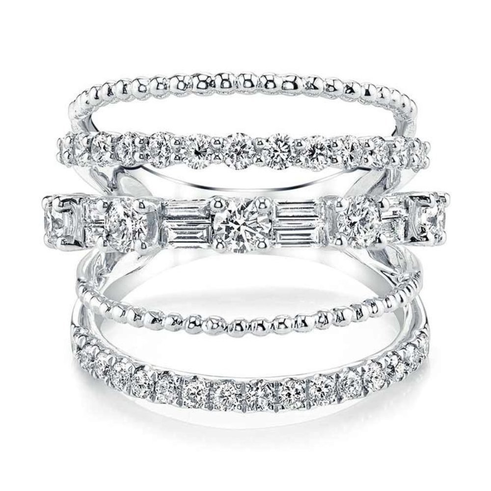Latest Design 925 Silver Plated White CZ Wedding Ring, FB16FA1133